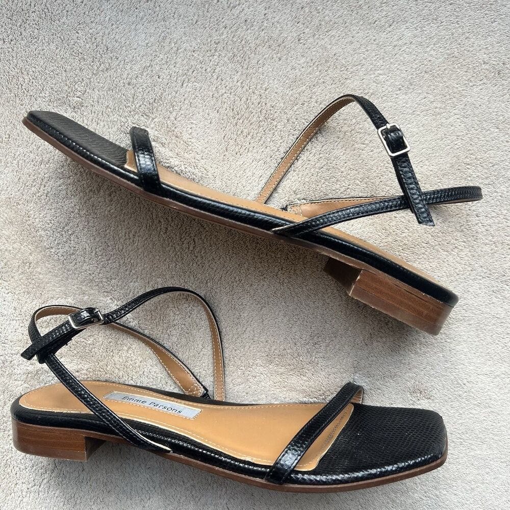 Black Leather Sandals